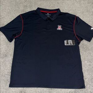 New Arizona Wildcats Blue Stripe Golf Polo Shirt 3XL NWT Poly Big Man Model NWT